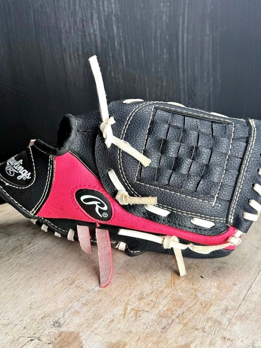 Rawlings Players Series Youth Baseball Glove BLBH5 Black & Pink